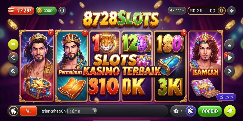 Screenshot gameplay 8728SLOTS yang menarik dengan berbagai tema slot.