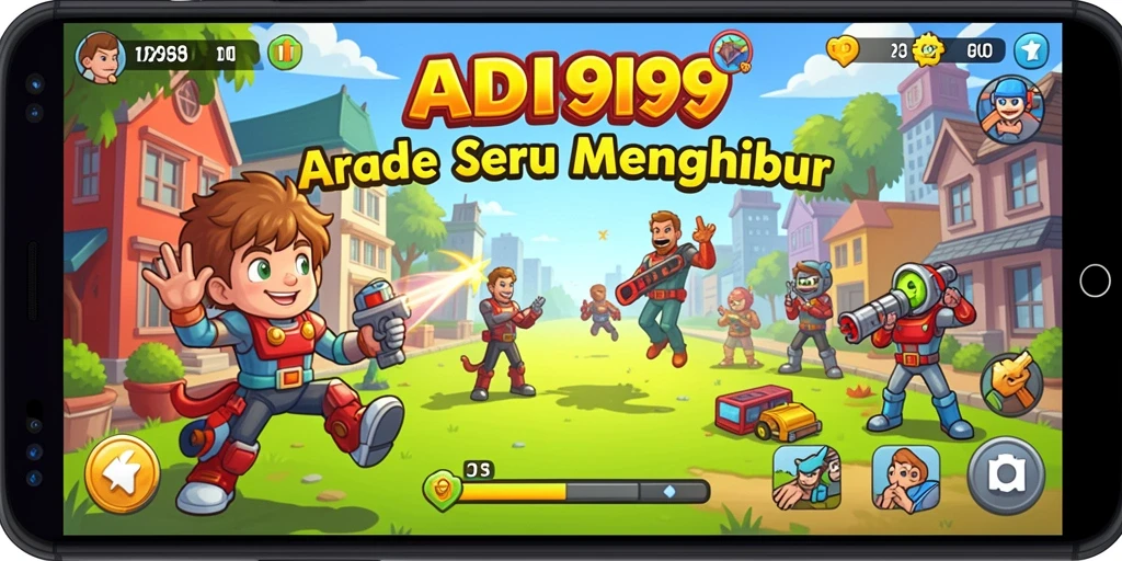 Screenshot gameplay ADI99 yang menunjukkan aksi seru dan animasi menarik.