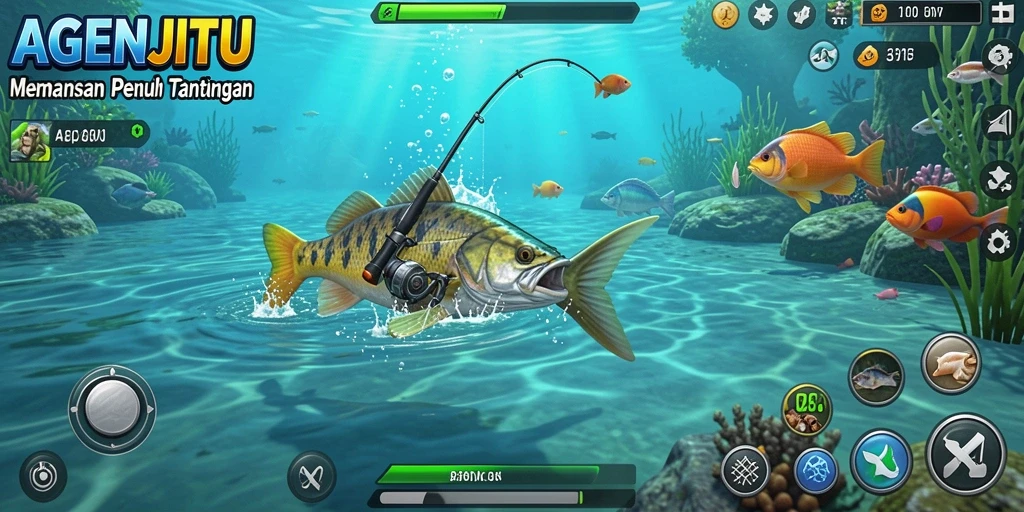 Tangkapan ikan yang besar dalam pengalaman gameplay AGENJITU.