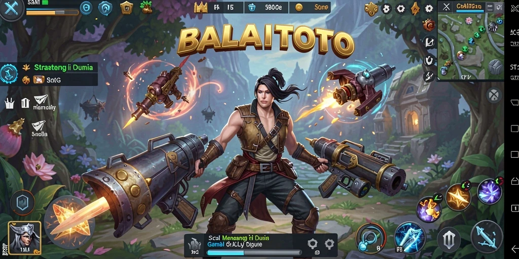 Tangkapan layar gameplay BALAITOTO menunjukkan pertarungan strategis yang penuh aksi.