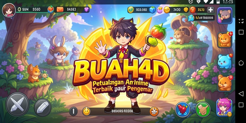 Tampilan gameplay BUAH4D yang spektakuler dan penuh warna.