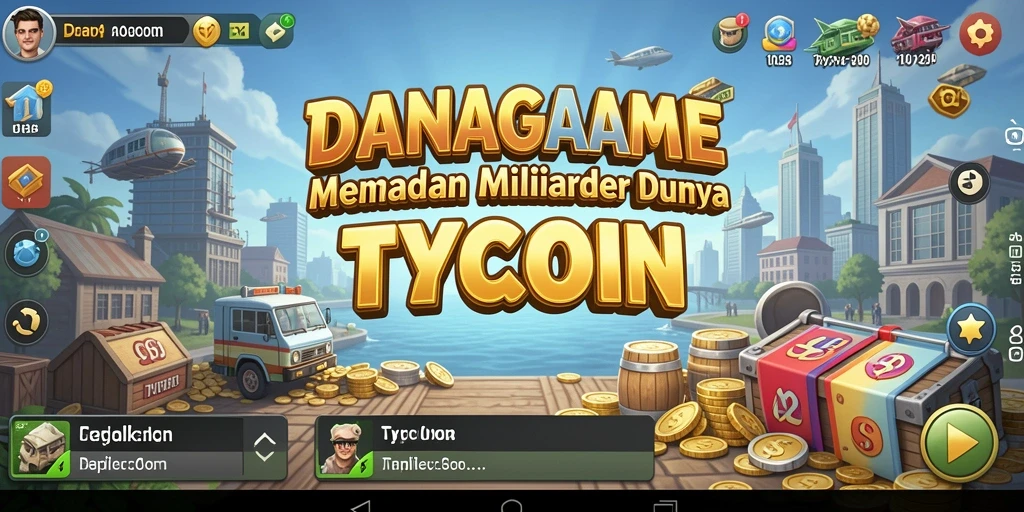 Tangkapan layar menunjukkan gameplay mendalam dalam DANAGAME.