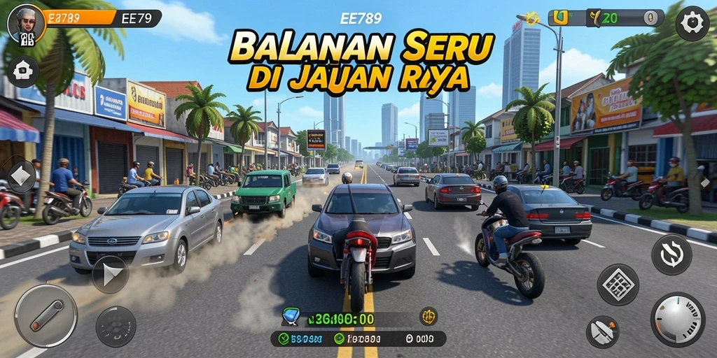 Gameplay balap yang mendebarkan dan penuh aksi di EE789.