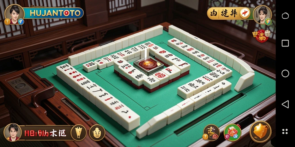 Tampilan gameplay seru dan menantang di HUJANTOTO.