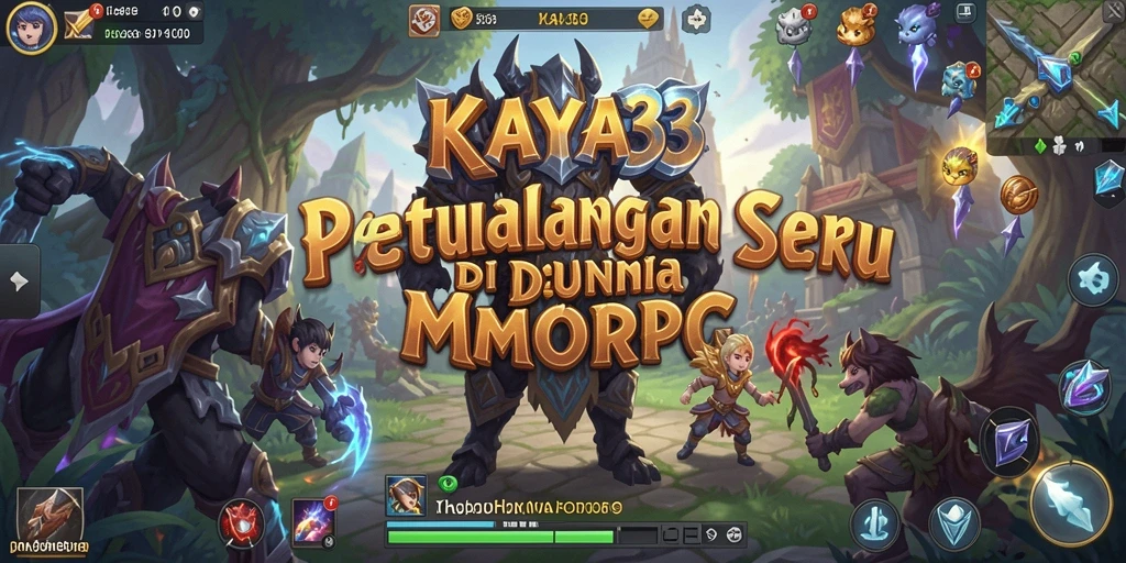 Tampilan gameplay MMORPG yang menakjubkan di KAYA33.