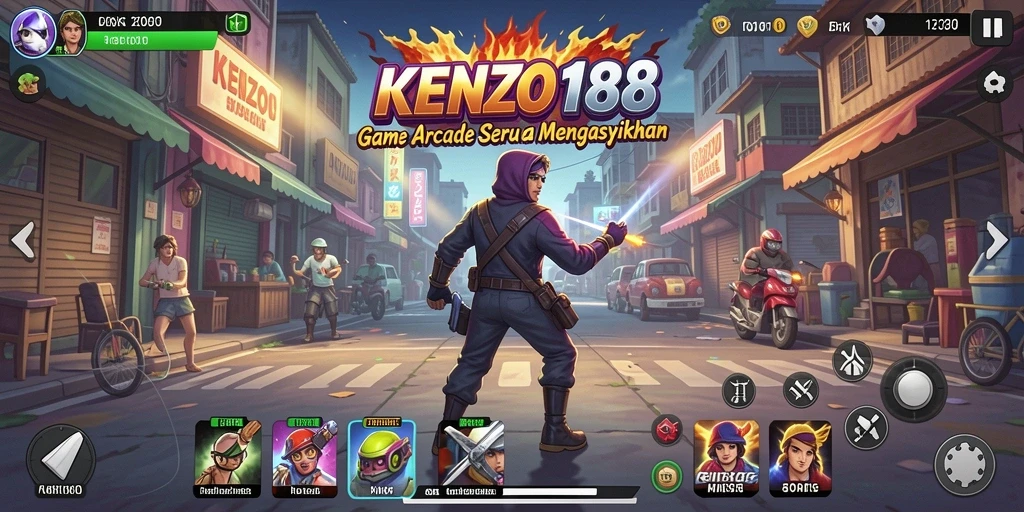 Tampilan gameplay seru KENZO188 yang menantang.