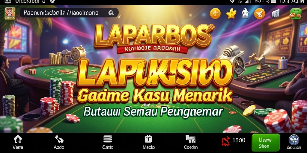 Tangkapan layar LAPARBOS menampilkan gameplay kasino yang menarik.