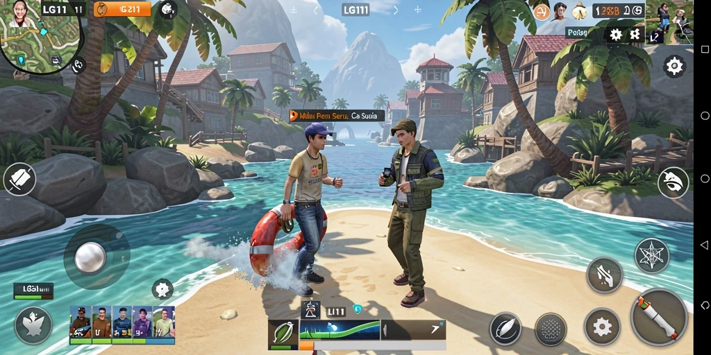 Screenshot gameplay menunjukkan keseruan bermain LG111 yang interaktif.