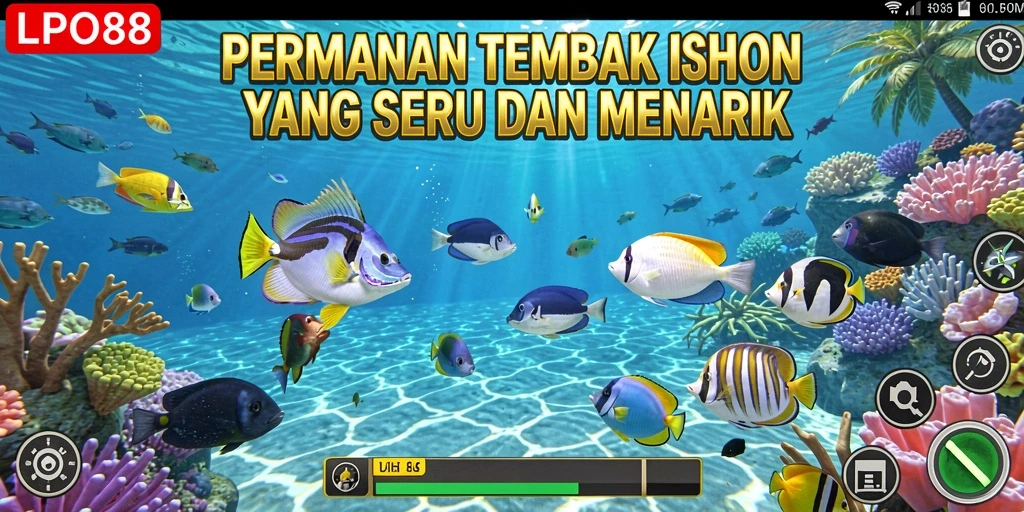 Screenshot gameplay Tembak Ikan LPO88 yang seru dan menantang.