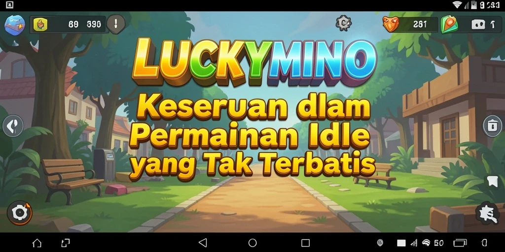 Tampilan gameplay yang menarik dan interaktif di LUCKYMINO.
