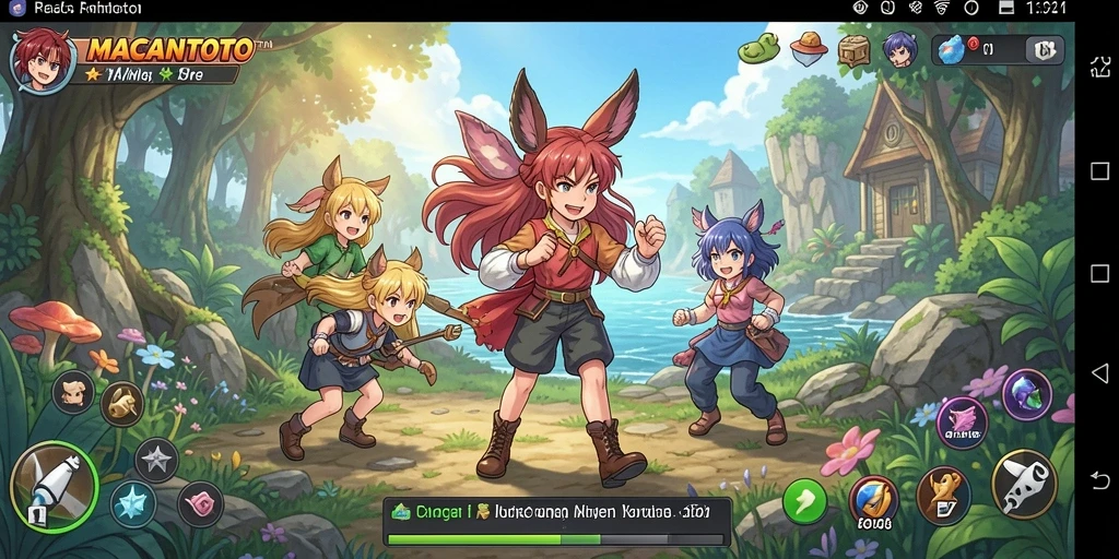 Gameplay seru di MACANTOTO dengan karakter Anime yang menarik.