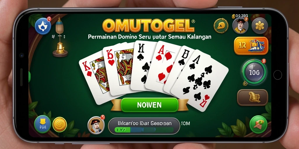 Screenshot gameplay domino yang menampilkan aksi seru di OMUTOGEL.