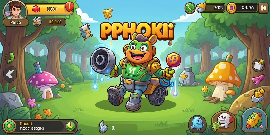 Screenshot gameplay menampilkan karakter dalam permainan Idle yang menarik.