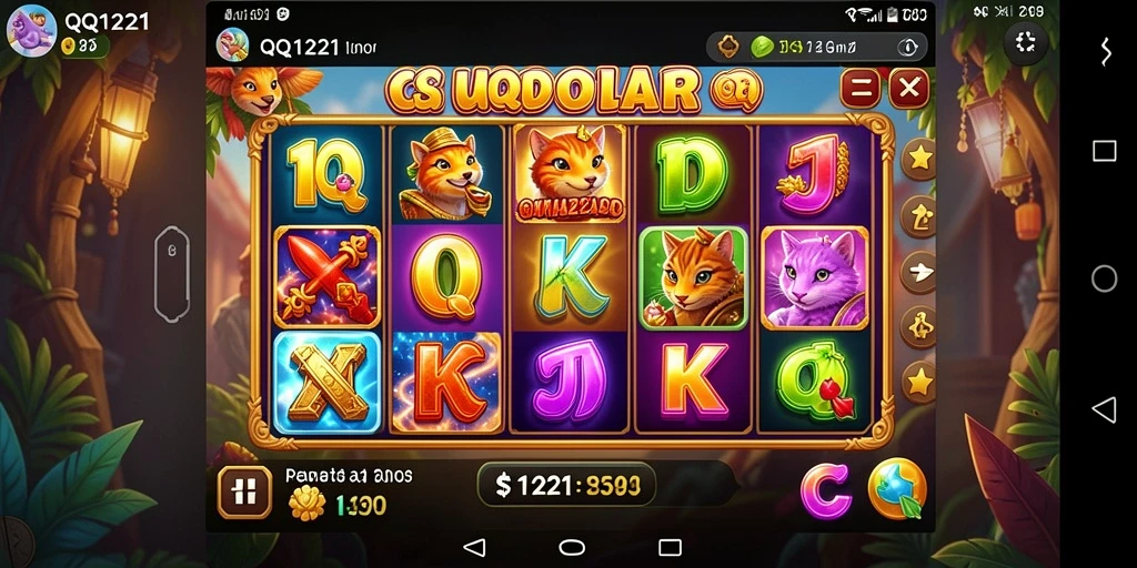 Tampilan gameplay menarik dari QQ1221 dengan fitur slot yang mengasyikkan.
