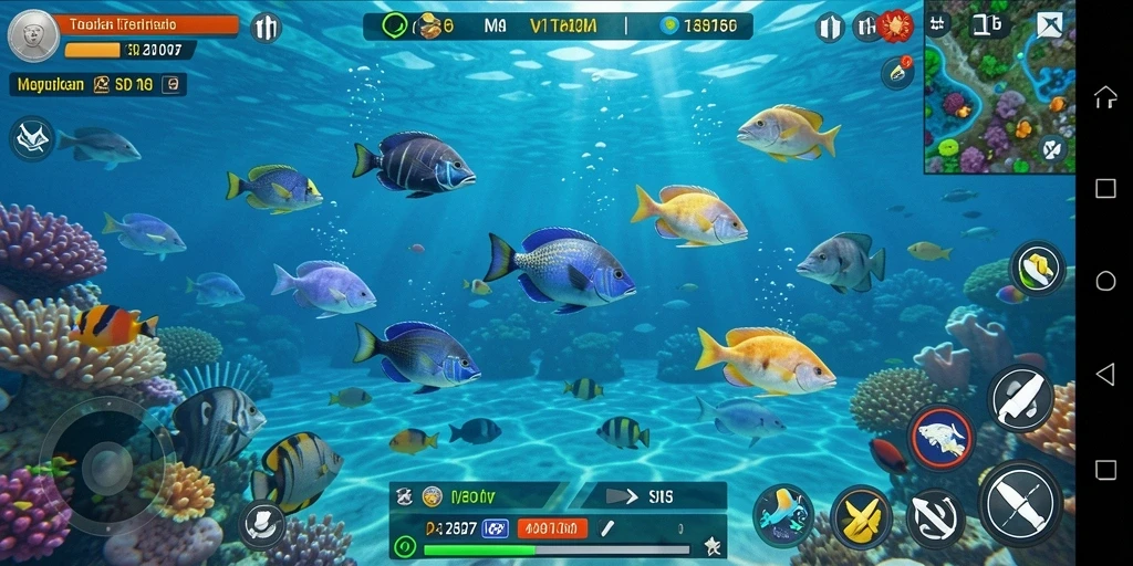Screenshot gameplay Tembak Ikan SD107 yang seru dan menantang.
