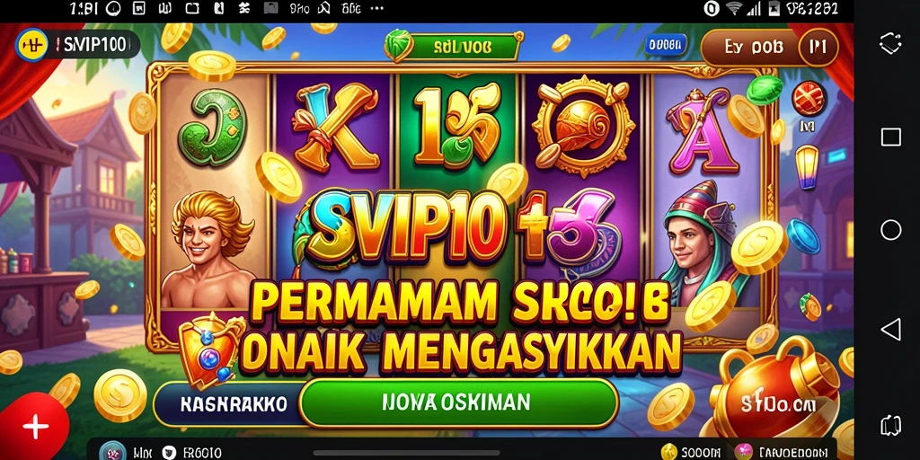 Screenshot menunjukkan pengalaman bermain Slot yang mendebarkan di SVIP10.