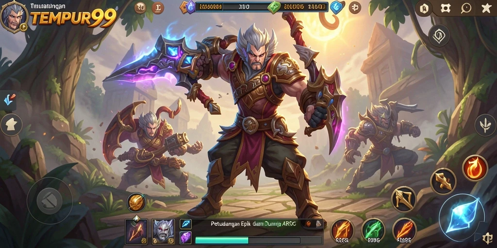 Menggambarkan gameplay yang mendebarkan di dunia TEMPUR99.