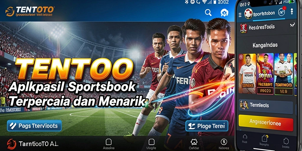Screenshot TENTOTO menampilkan antarmuka intuitif untuk taruhan olahraga.